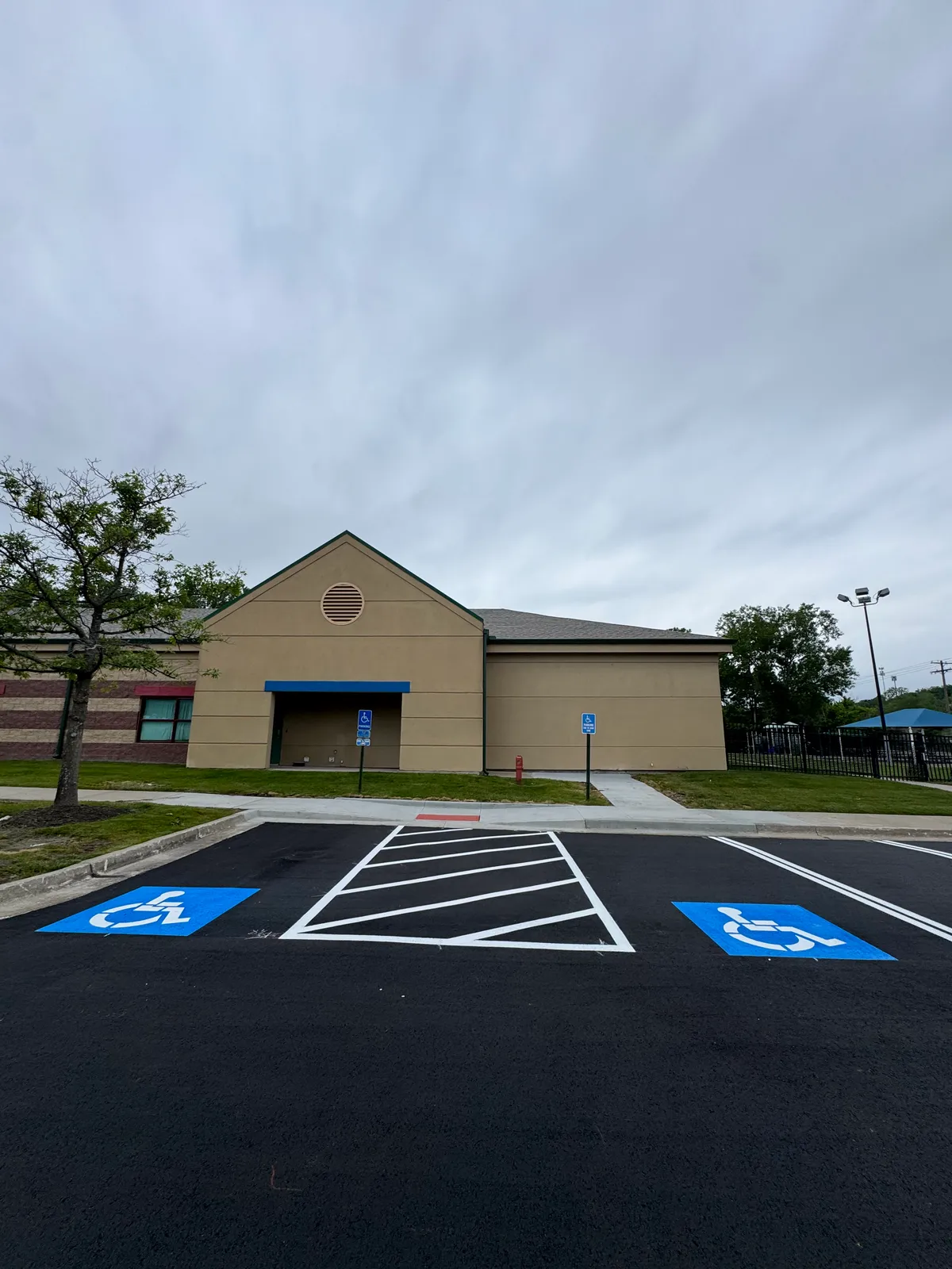 ADA ramp and signage in Kansas City