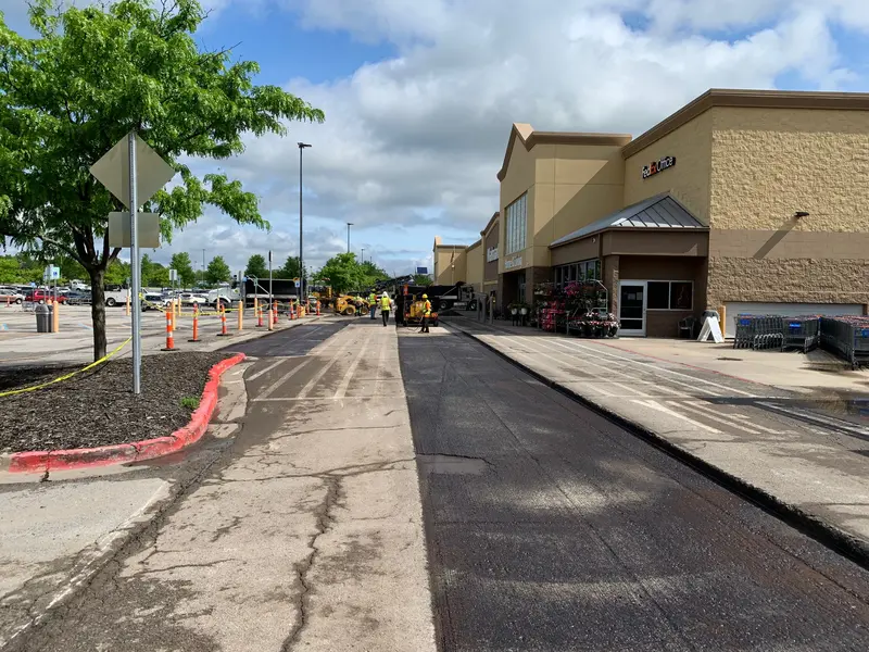 Commercial asphalt milling work in the Kansas City metro