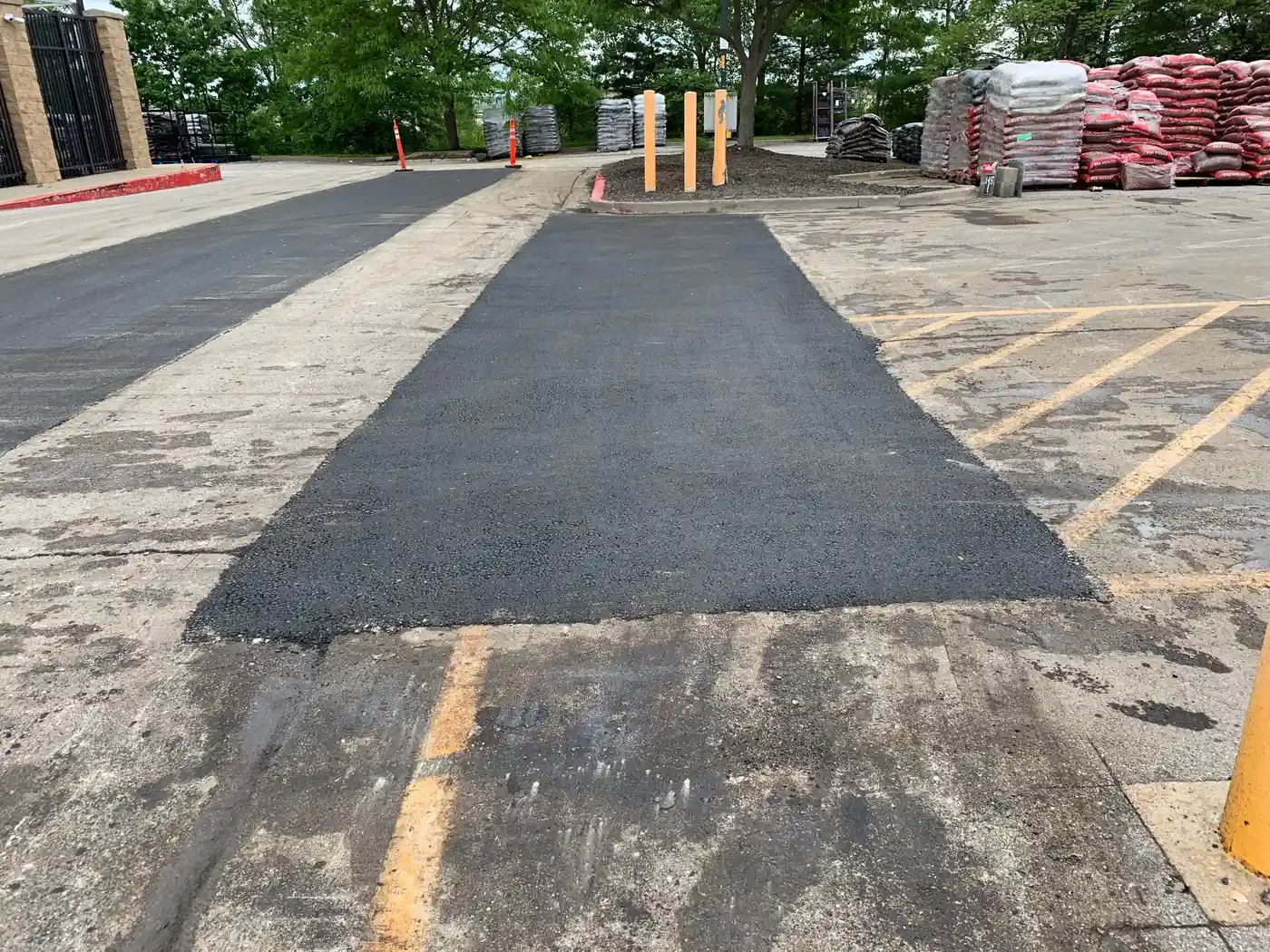 Pothole Repair project in the Kansas City metro by Platinum Paving