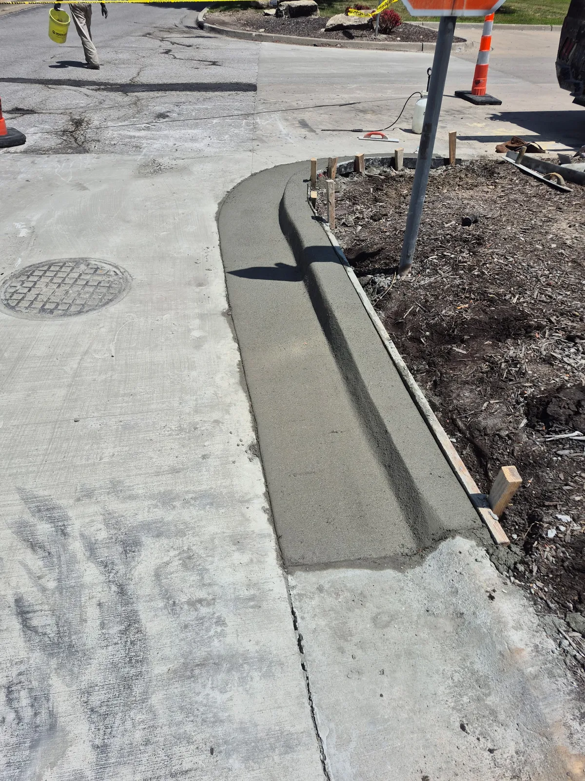Concrete curb work for Kansas City businesses
